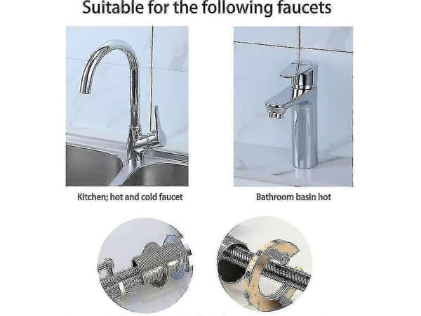 Stainless Steel Kitchen Faucet Fixing Nut, 32mm Single Hole Open Joint with Rubber Gasket for Secure Fixing