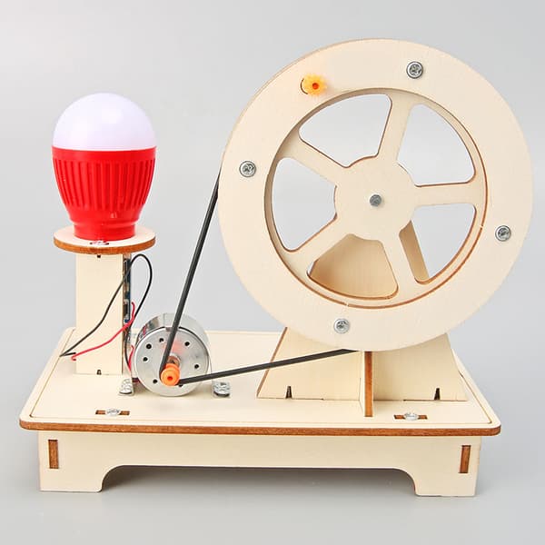 Hand-cranked Generator Creative Invention Handmade DIY Children's Science Experiment Toy Model
