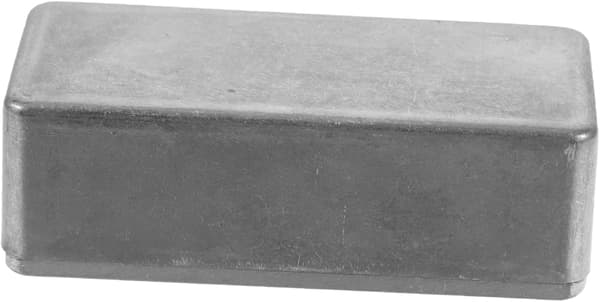 3 stk. aluminiumsboks for gitarpedaler, robust kabinett med skjult rom