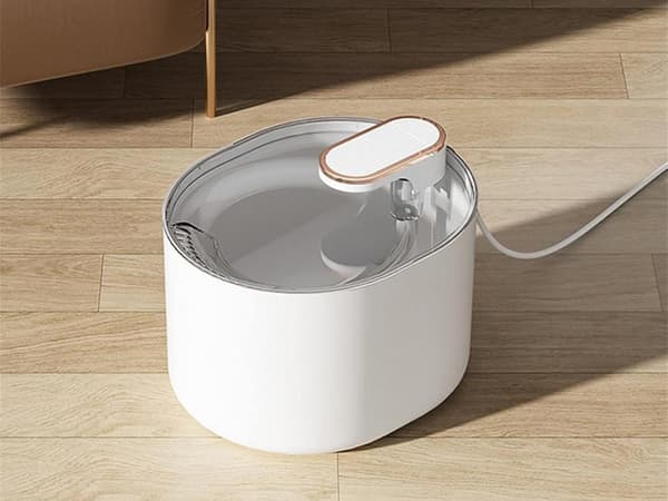 Automatisk vandfontæne til katte og hunde, filter, vandskål_MGF White