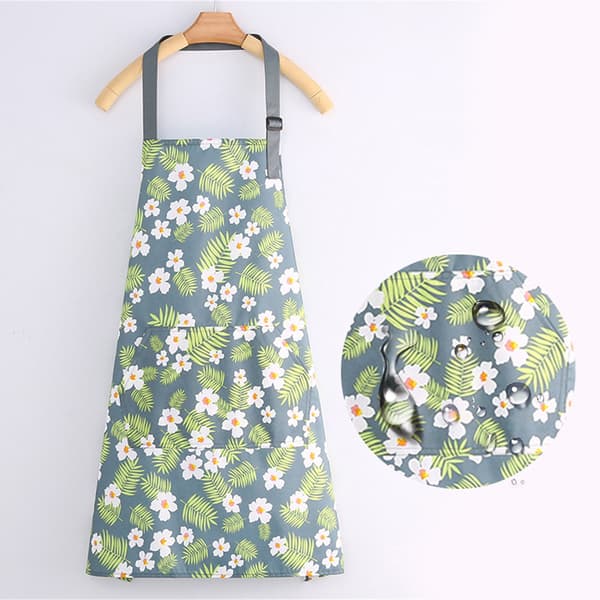 Forkle med blomstermønster, justerbart, kjøkkenmatlaging, baking, hagearbeid, unisex