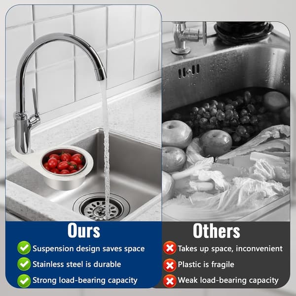 Swan-shaped Stainless Steel Sink Strainer - Removable Multifunctional Kitchen Waste Filter (1 pc)