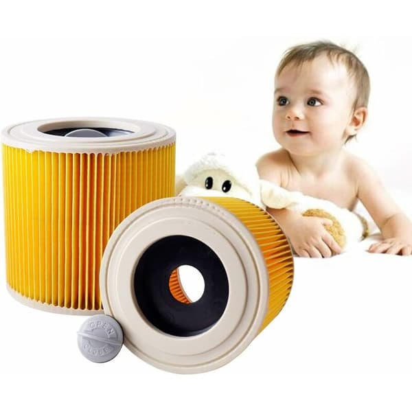 2 erstatningsfilterpatroner kompatible med Karcher NT20/1 NT