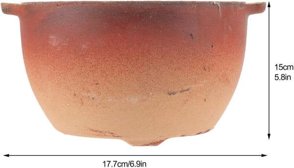 Kitchen Pot Stew Pot 700ml Ceramic Clay Double Handles Fast Heating Household Pot Essential
