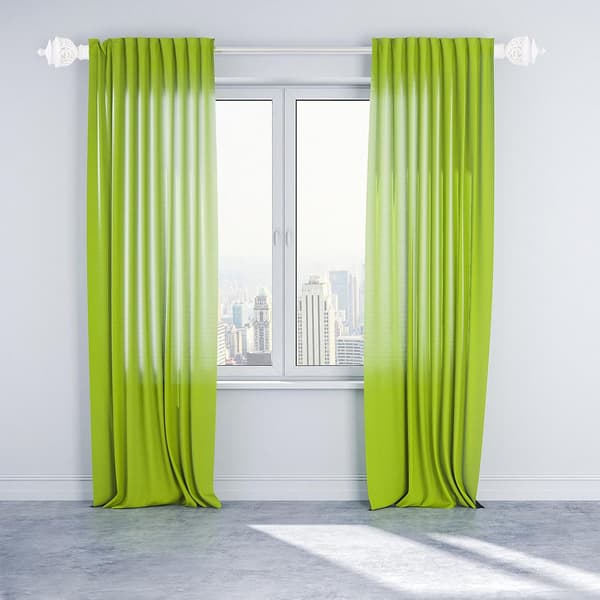 20 stk dekorative endestykker gardinstanghodeplugg PP-materiale enkel elegant design hvit