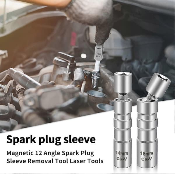 Spark Plug Socket Set 14mm and 16mm Magnetic Spark Plug Wrench Spark Plug Socket