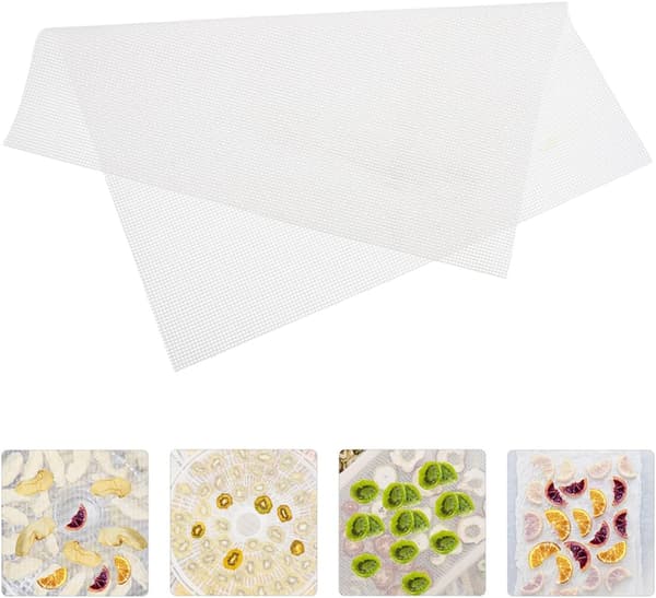 12 stk. non-stick silikonmåtter til dehydrator, genanvendelige tørreklude til mad