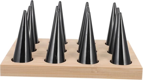 1 sett ringdisplaystativ smykker displaystativ ringer organizer rack 12