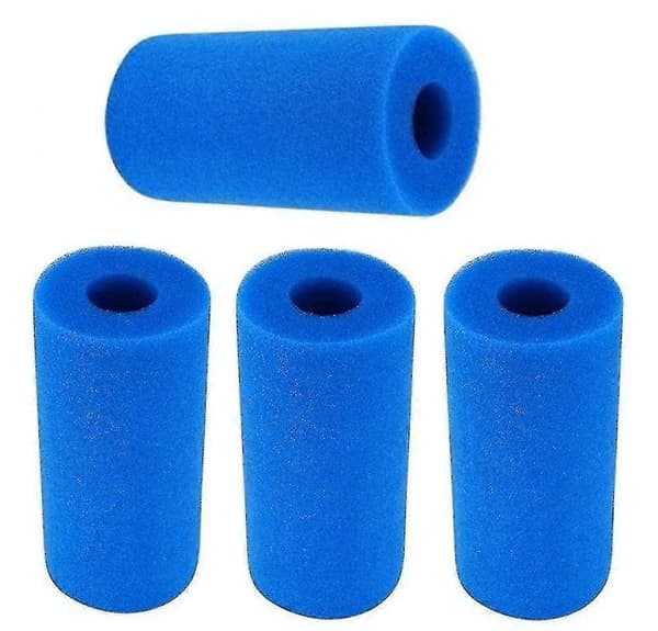 [RM] 4 stk. bassengfilter, gjenbrukbart vaskbart skumfilterpatron for boblebad for Intex Type A