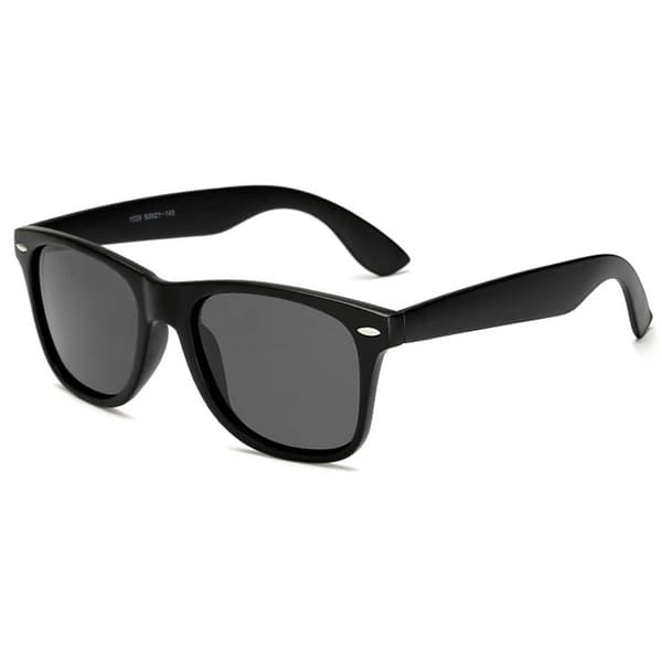 Retro Wayfarer Solglasögon Matt Svart