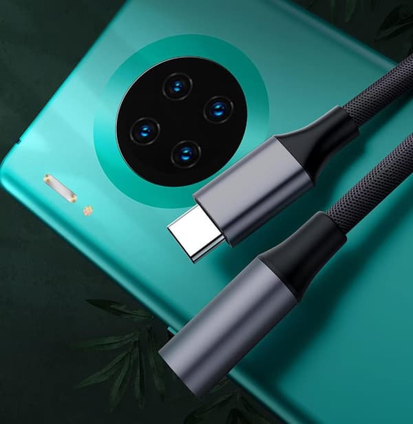 USB C til 3,5 mm Jack Adapter (2-pak), Hovedtelefonadapter Type C til 3,5 mm Hovedtelefonadapter Kompatibel med Samsung Galaxy S22 S21 S20 Note20, Xiaomi,