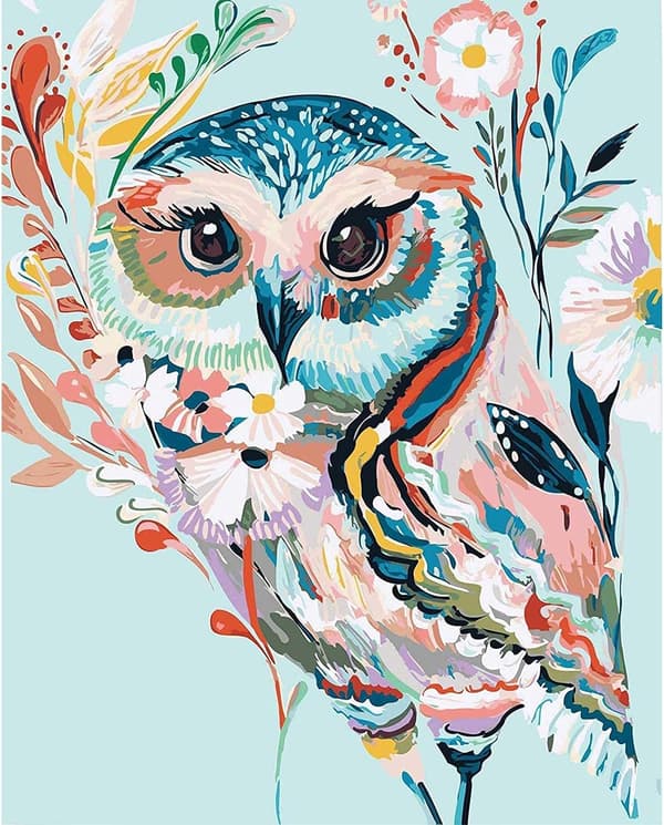 Improve Relationship Through Simple and Fun Activity, DIY Framed Acrylic Paint by Number Kit for Adult Beginners, Including High-Quality Acrylic