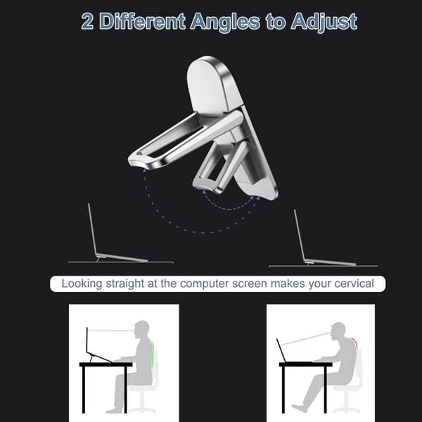 Keyboard Holder, 2 Pcs Self-Adhesive Adjustable Laptop Stand Foldable Invisible Keyboard Holder for Computer Inclined Mini Laptop Stand