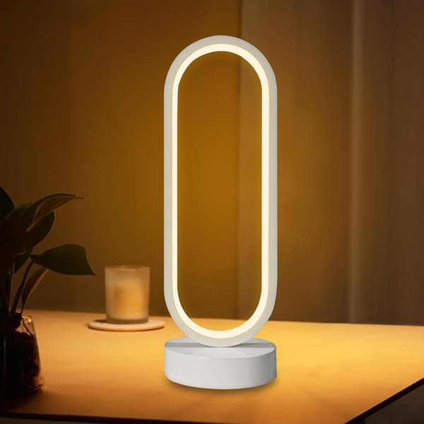 Modern Table Lamp - Soft Lighting for Bedside Table - Decorative and Adjustable LED Reading Lamp for Office, Hotel, Cafe, Dressing Table, Library, C