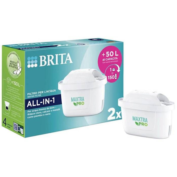 Brita Maxtra Pro 2 filter ALL IN 1 4006387122287 Vit filterpatron Vit