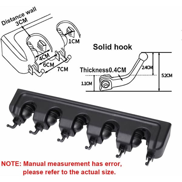 Mopping and Broom Holder, Wall Mounted Storage and Organization for Garden Tools