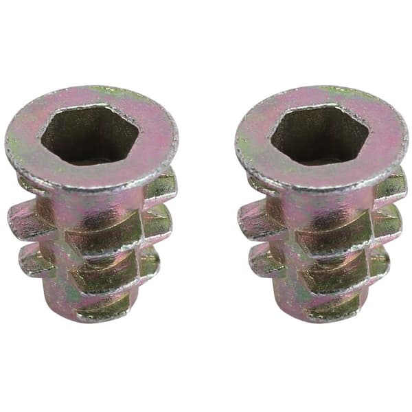M4x10mm Skruvmutter Gränssnitt Gängad Insats 60st för Trämöbler