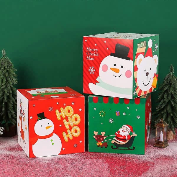 Ny julklappsförpackning jul papper godis presentförpackning ornament julklapp papper förpackning vikbar förpackning BB3-13/B