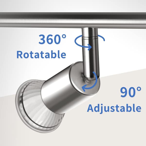 Ceiling Light with 6 Adjustable LED Spotlights, Rotatable Ceiling Lamps, No Gu10 Bulb Included, Ceiling Lighting