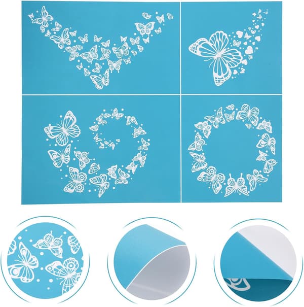 Reusable DIY Mesh Screen Stencil Silkscreen Printing Transfer Template Washable Self-Adhesive Printing Mesh