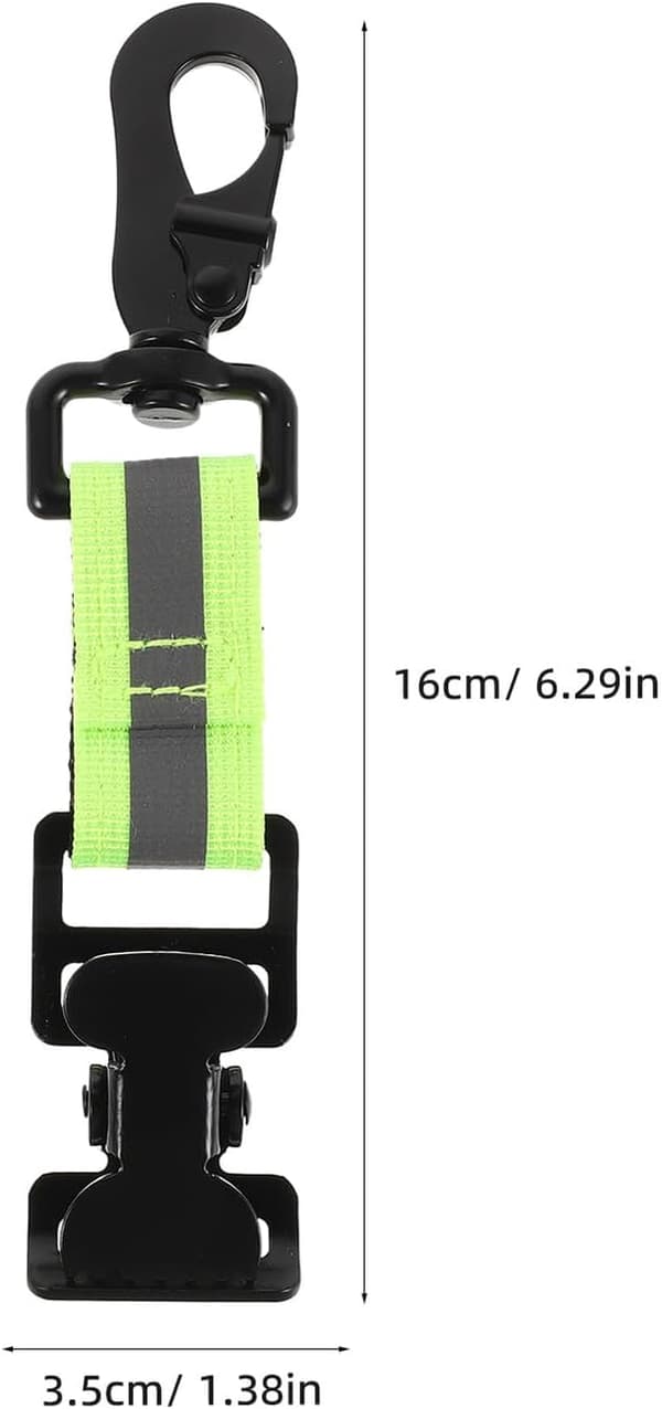 Firefighter Hook Gloves Reflective Safety Strap for Work Firefighting Emergency Equipment Glove Holder Clip
