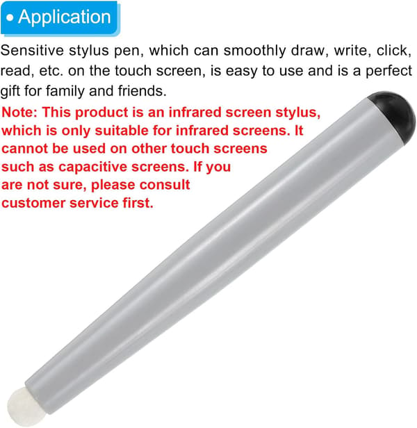 2 stk. infrarød touch screen pen Whiteboard optiske styluspenne til uddannelse elektroniske præsentationer, sort Light Blue M3