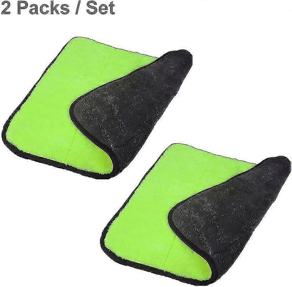 Bildehåndklær Ultra Tykke Dobbeltlag Mikrofiber Voksing Rengjøring