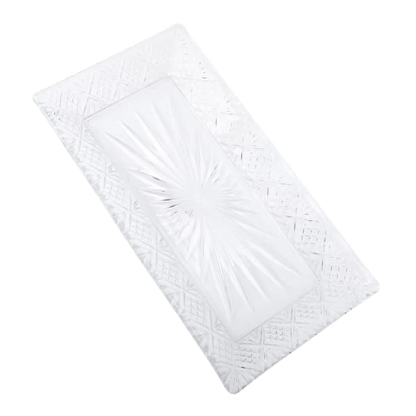 Y5431AB Rektangulær glassplate buffet matdisplay stativ vestlig mat kake glassplate stativ
