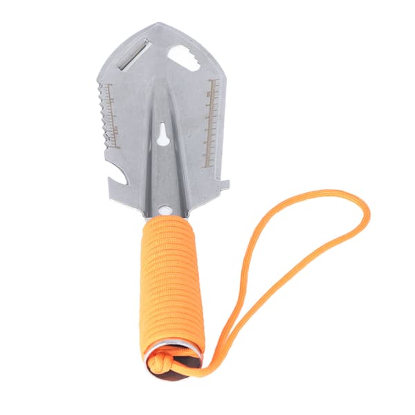 Mini Spade Rygsæk Spade Multifunktionel Rustfrit Stål Havearbejde Plantning Udendørs Overlevelse Orange