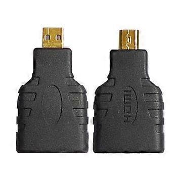 Guldbelagt V1.4 Micro HDMI Type D til HDMI Type A Hun adapter til Droid X, XT800 og EVO 4G