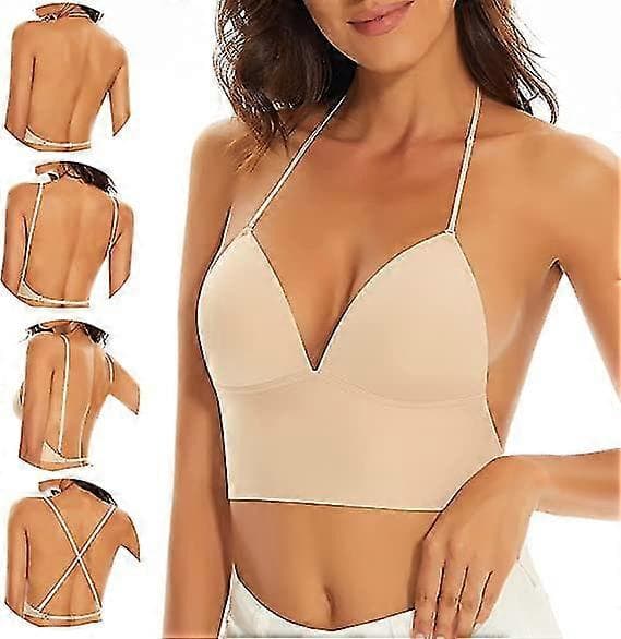 Matalaselkäiset rintaliivit naisille - saumattomat langattomat bralette-selkättömät rintaliivit