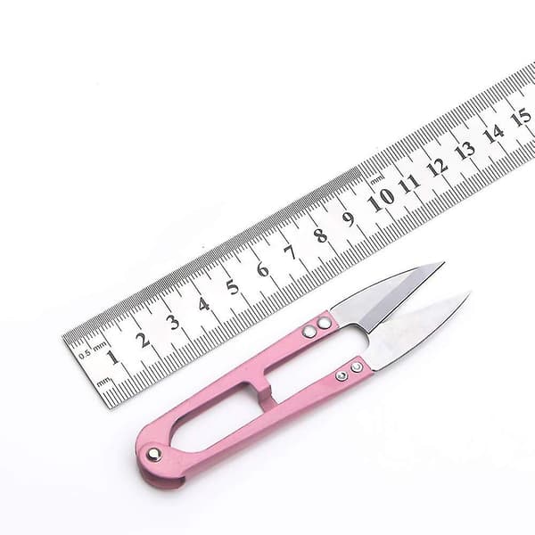 2 stk. U-formede gribesakse i metal til garn, tråd, skrædder, klipper, mini små nipper til trimning - perfekt til sting, DIY