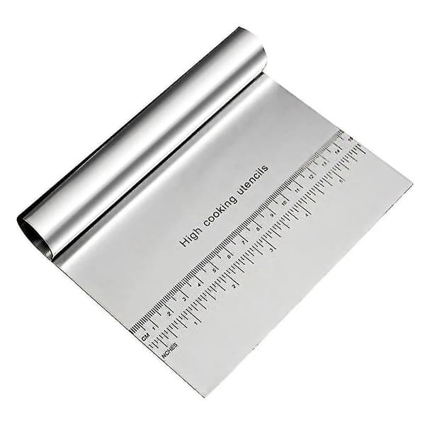 Kitchen Utensil Set Stainless Steel Pizza Dough Scraper Cutter Kitchen Flour Pastry Cake Tool Gadget