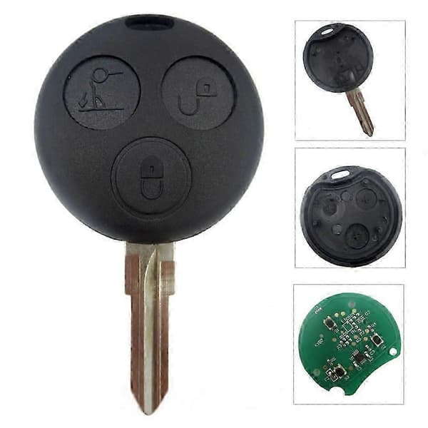 433.92MHz 3 Buttons Smart Remote Key for Benz Smart Fortwo Forfour Roadster