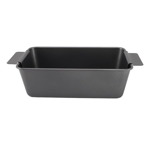 Rektangulær røykfri non-stick multifunksjonell grillpanne av karbonstål med hull og doble ører
