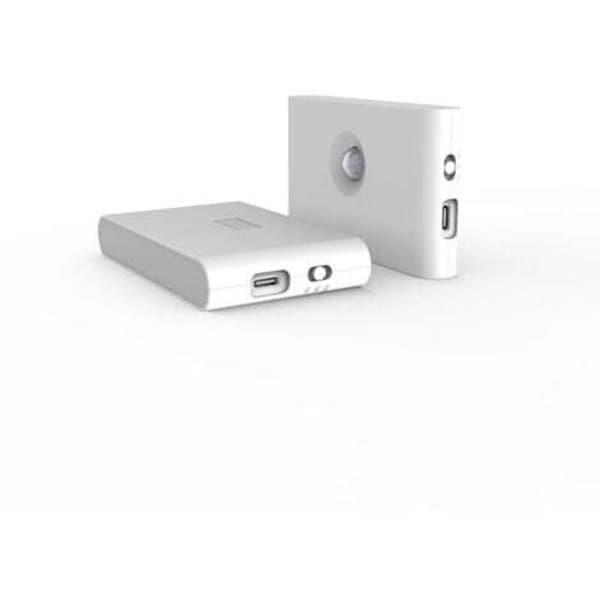 2-pack rörelsesensor LED-nattlampa, LED-garderobslampor, USB-laddningsbara induktionslampor, magnetisk LED-induktionslampa för sovrum, badrum, kök