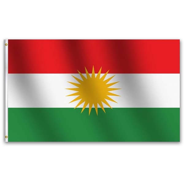 Kurdistans flagg - 150 x 90 cm(f2) 85 85
