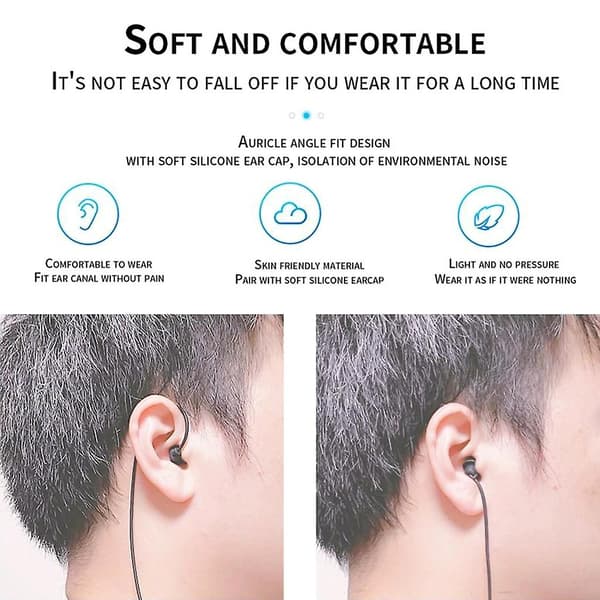 3,5 mm In-Ear Enkeltsidig Hodetelefon Monokanal Funksjonell Ørepropp Stereo Headset