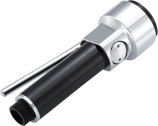Sprayhode for kjøkkenkran, erstatningssprøyte for kjøkkenkran, uttrekkbart dusjhode, polert kromfinish, kun for G 1/2-hann