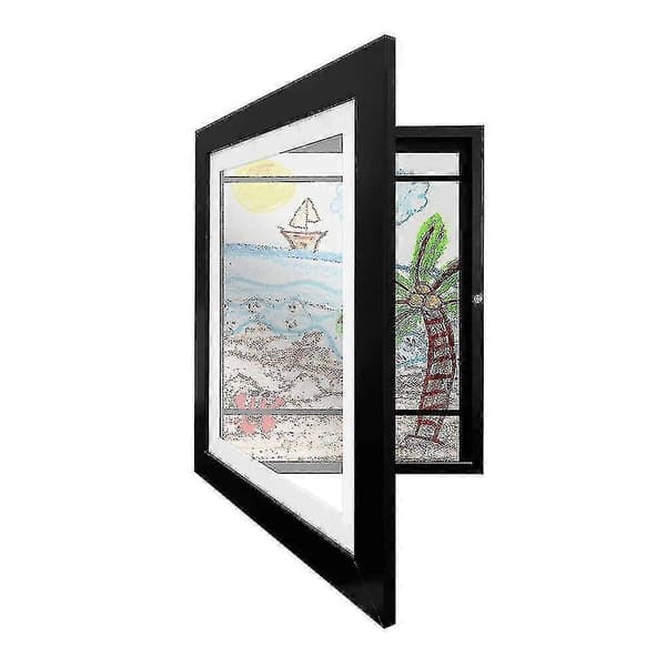 Children's Art Frames Front Opening Easy Change Art Frame Drawings Artwork Picture Frames For Wall Tabletop (FMY)