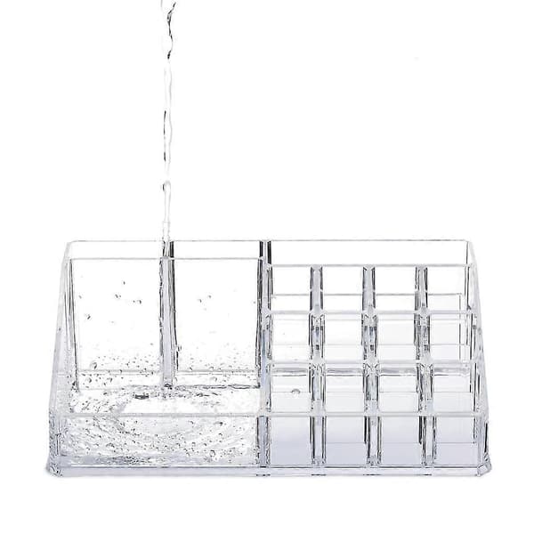 Gennemsigtig makeup-organizer, kosmetikopbevaring til makeup, læbestiftholder akryl, standard