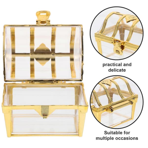 12 pcs Wedding Candy Boxes Small Treasure Chest Chocolate Candy Packaging Box