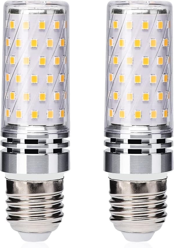 LED E27 12W Warm White 3000K, E27 Edison Screw Bulb, Equivalent to 100W 120W Halogen Lamp, E27 LED Corn Bulb for Desk Lamp, Non-Dimmable
