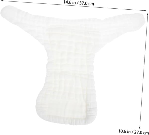 Reusable Cloth Diaper for Newborns, Washable Cotton Diaper Pants