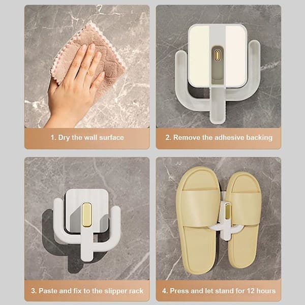 Shoe Rack Without Holes Waterproof Moisture-proof Flip-Flop Shelf for Bathroom Storage
