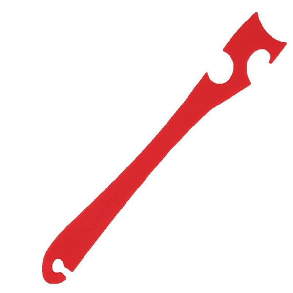 Push-Pull Tool — Kitchen Oven Rack Pusher/Puller — Prevents Burns red red