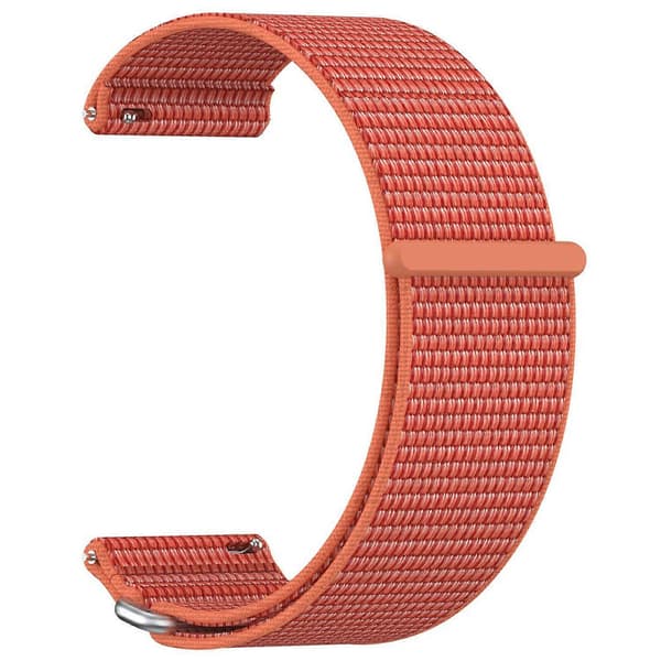 Til Garmin Venu X1 håndledsrem Magic Tape Nylon Loop urrem med metalring - Ros Multicolor Rose Multicolor Rose