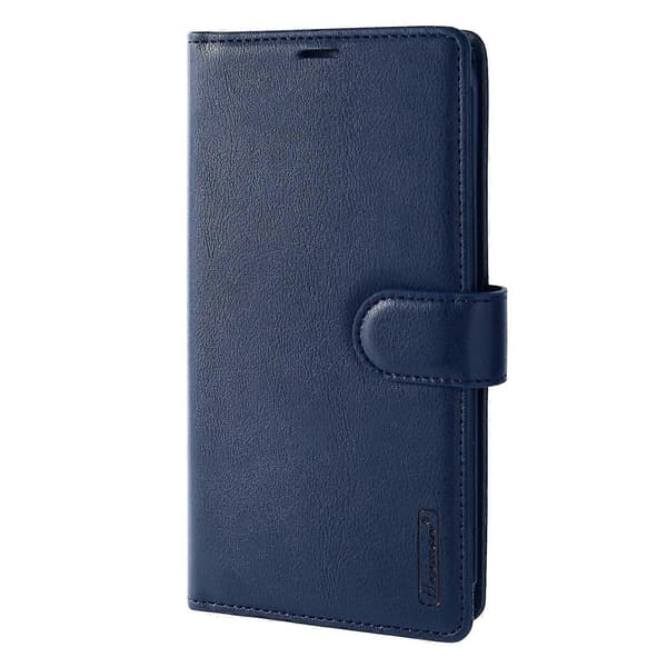 HANMAN Mila Series Ställfodral för iPhone 13 6.1 tum Folio Flip PU Läder Plånboksfodral