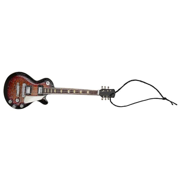 Miniatyr elektrisk gitarrmodell utsøkt tre gitarpynt for musikkfestival bryllupsfestdekorasjon
