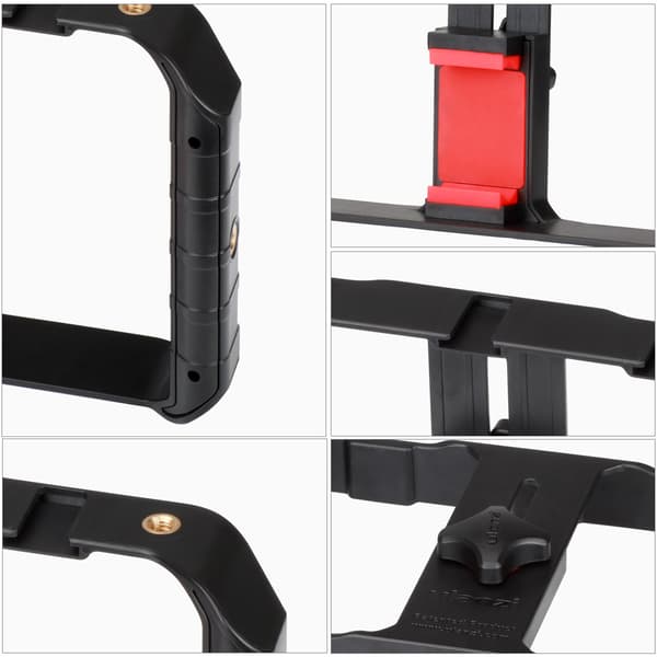 Trådløs Smartphone Videorigg, Telefonstabilisator med Fjernudløser, til Videograf Filmemager, Passer Alle iPhone og Android Sma